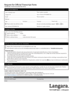 Official Transcript - Continuing Studies