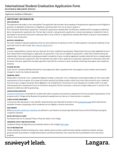 Graduation Application – International Students