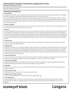 Graduation Application – International Students