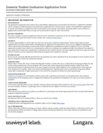 Graduation Application – Domestic Students