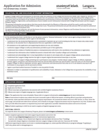 International Student Application - Continuing Studies